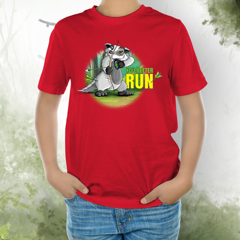 T-Shirt Kids Dachs better run red