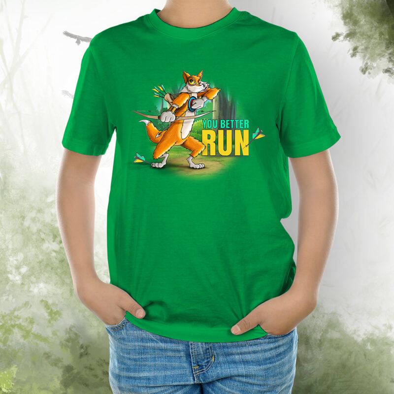 T-Shirt Kids Fuchs better run kelly green