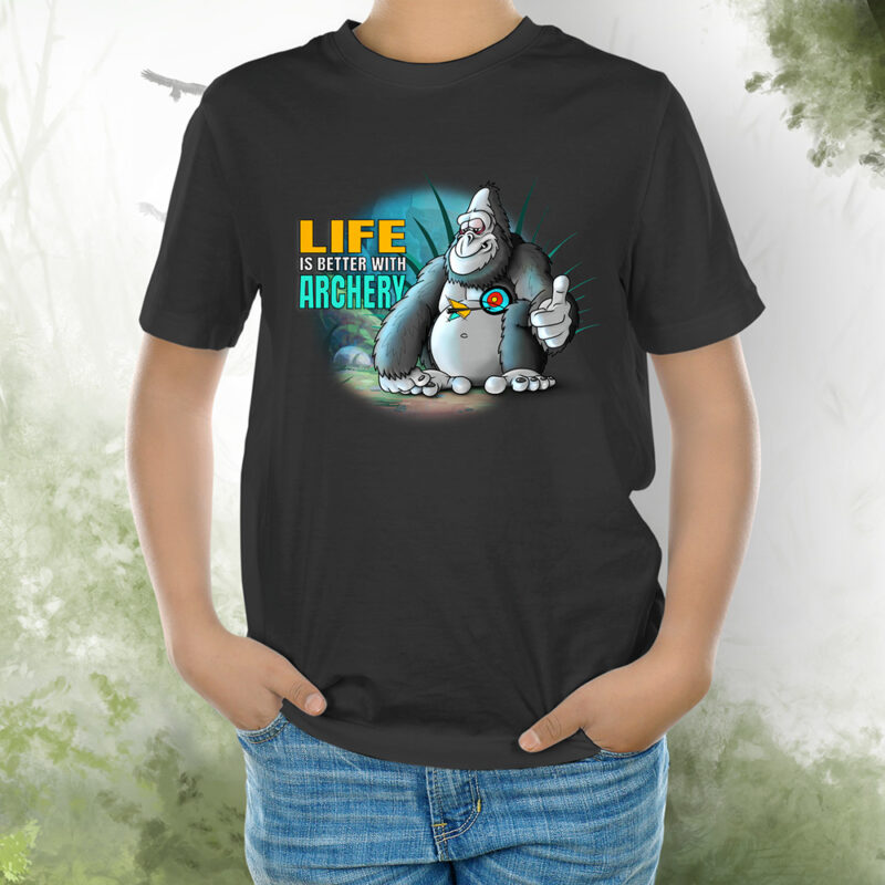 T-Shirt Kids Gorilla 1 schwarz