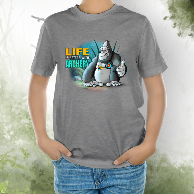 T-Shirt Kids Gorilla 1 grey melange