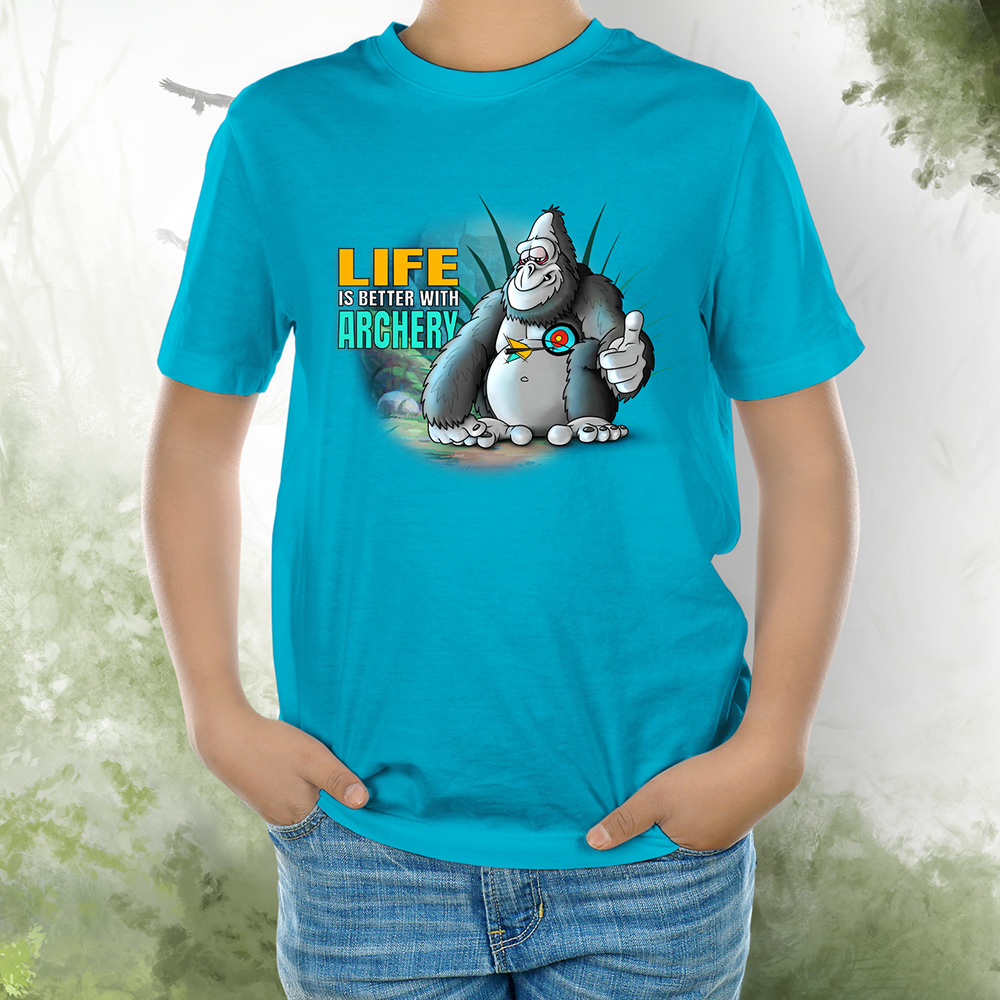 T-Shirt Kids Gorilla 1 aqua