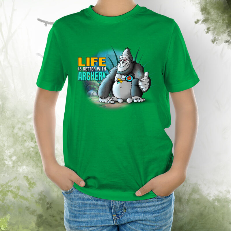 T-Shirt Kids Gorilla 1 kelly green