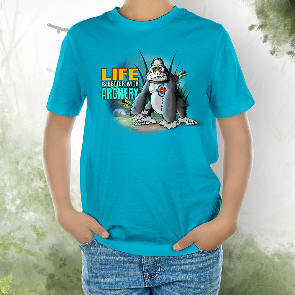 T-Shirt Kids Gorilla 2 aqua