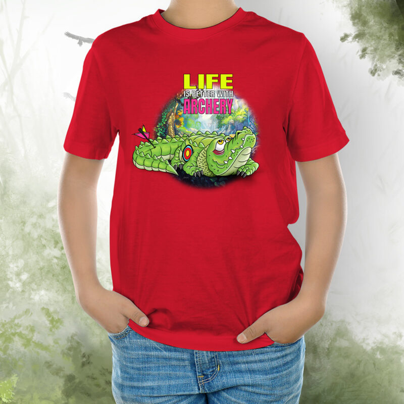 T-Shirt Kids Kroko 2 red