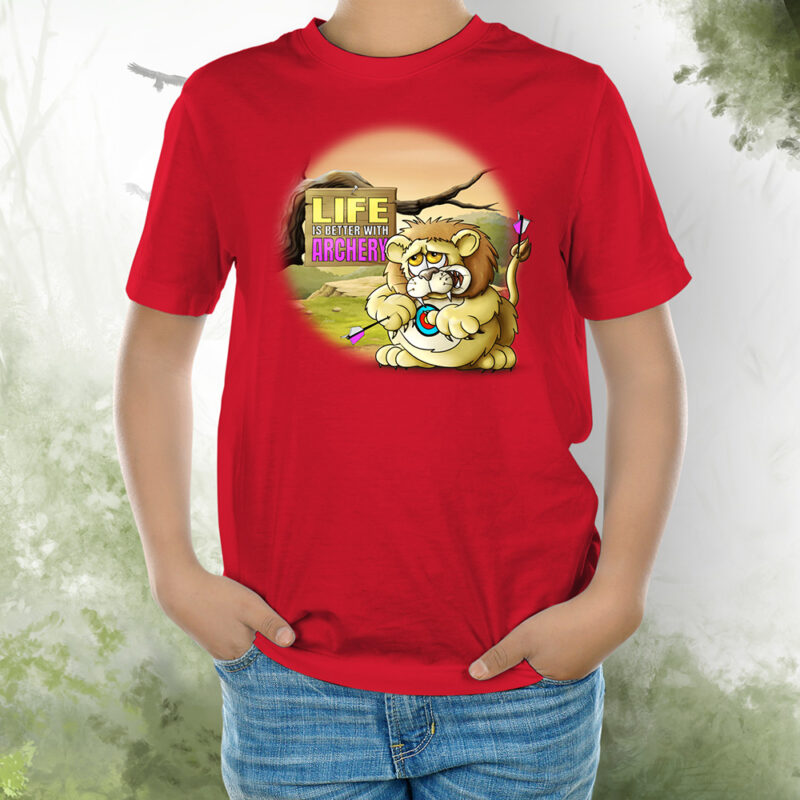 T-Shirt Kids Löwe 2 red