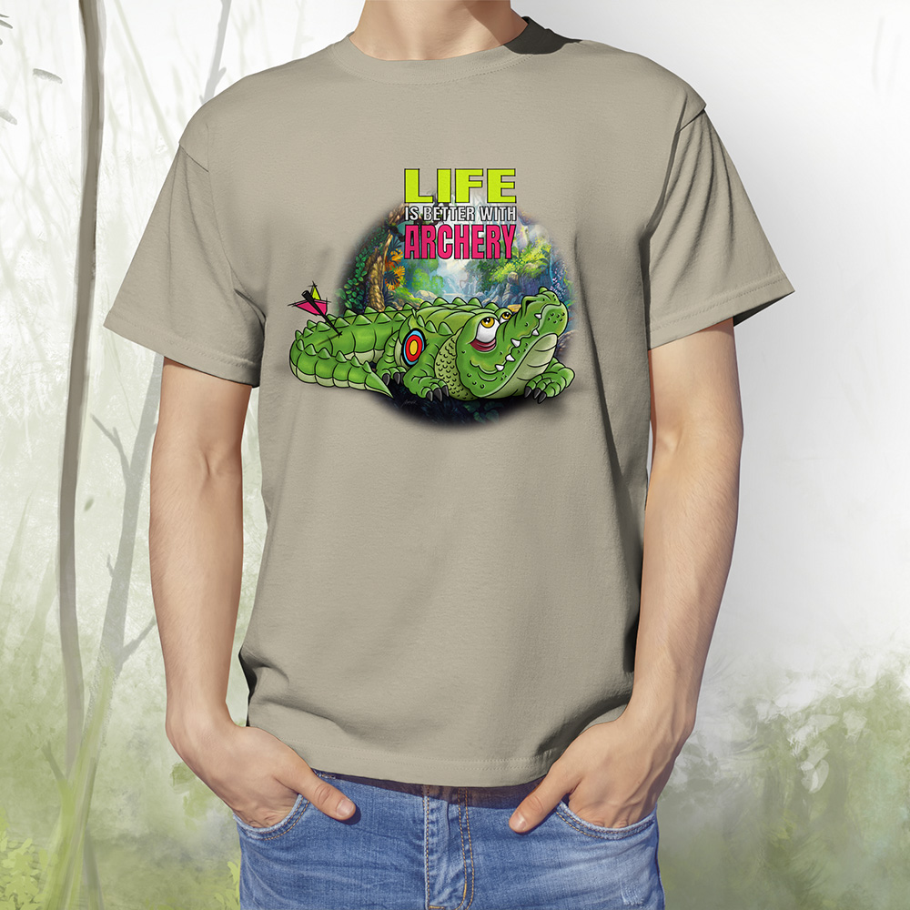 T-Shirt Kroko2 khaki