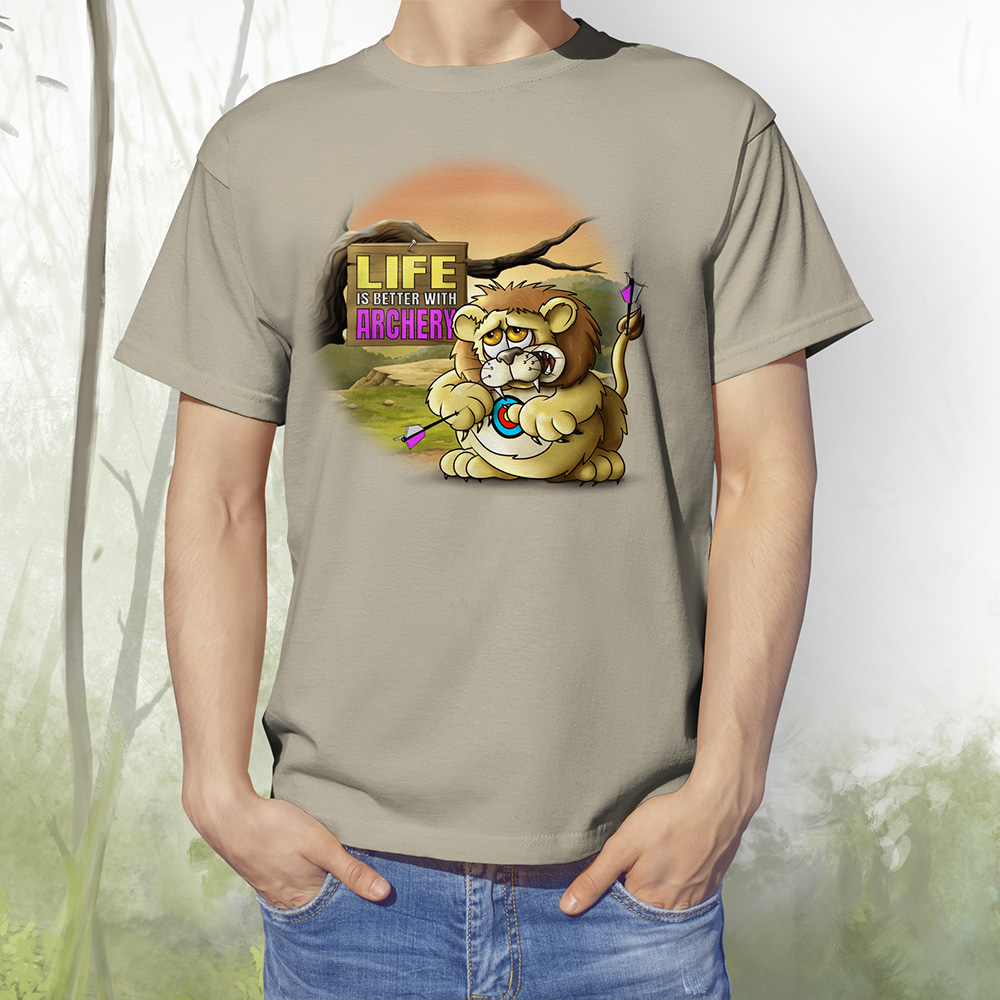 T-Shirt Löwe khaki