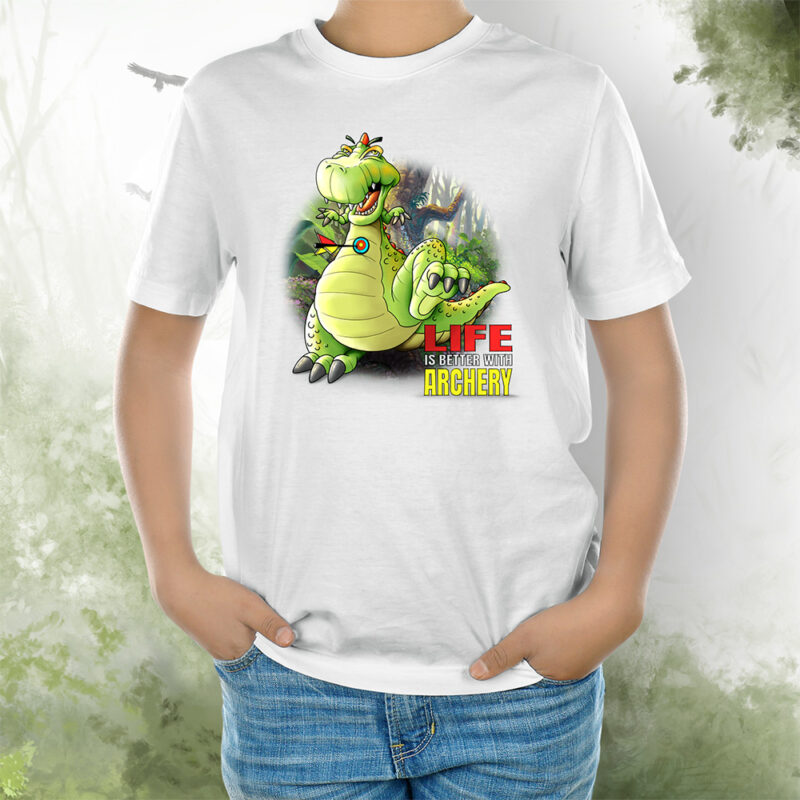 T-Shirt Kids Dino weiss
