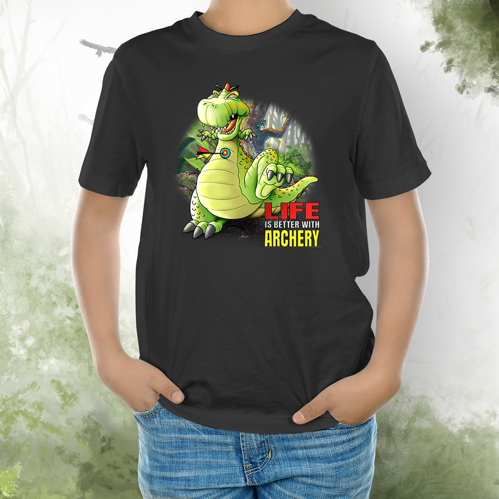 T-Shirt Kids Dino schwarz