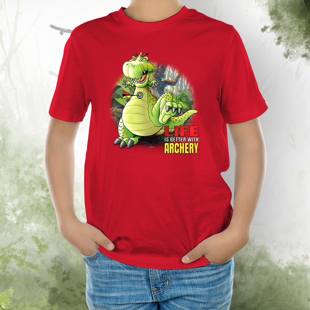 T-Shirt Kids Dino red