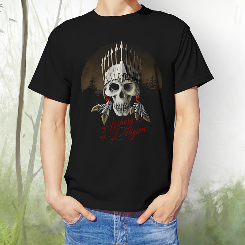 Shirt Skull Religion schwarz