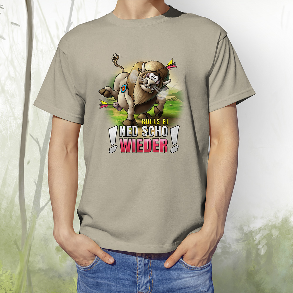 T-Shirt Bison Bulls-Ei khaki