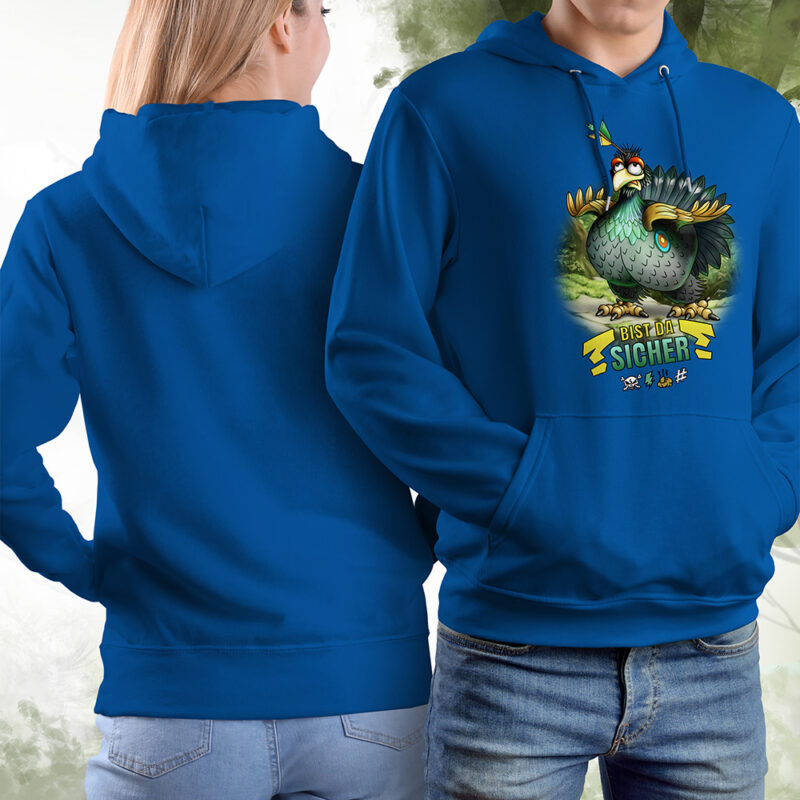 Hoodie Auerhahn blue