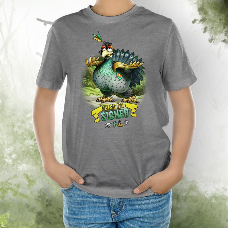 Kinder T-Shirt Auerhahn grey melange