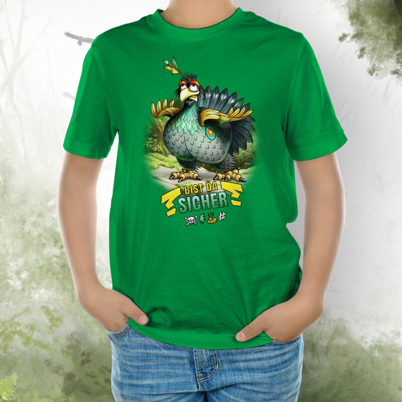 Kinder T-Shirt Auerhahn kelly green