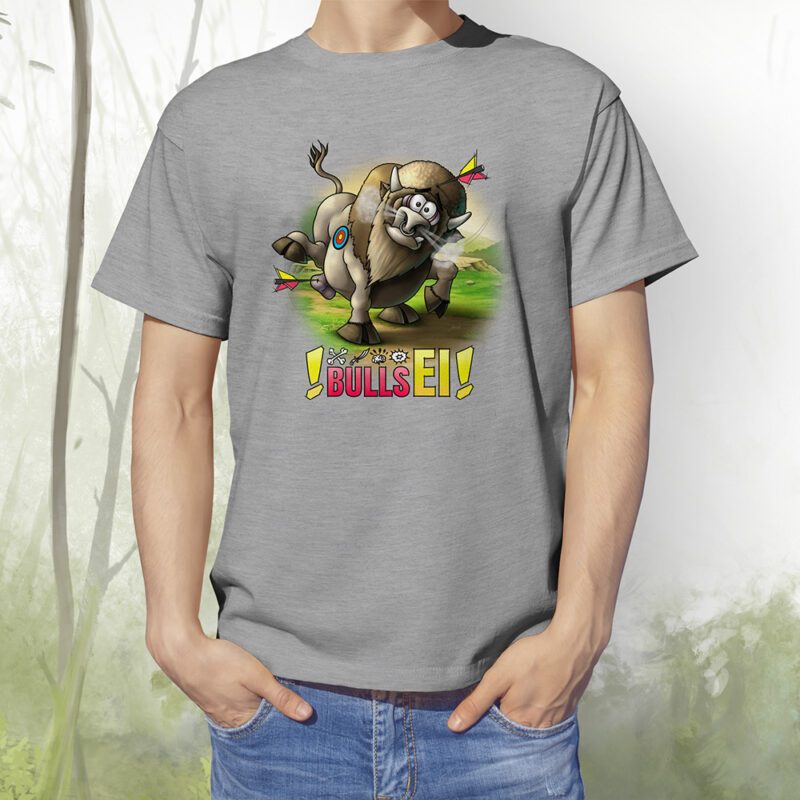 T-Shirt Bulls Ei grey melange