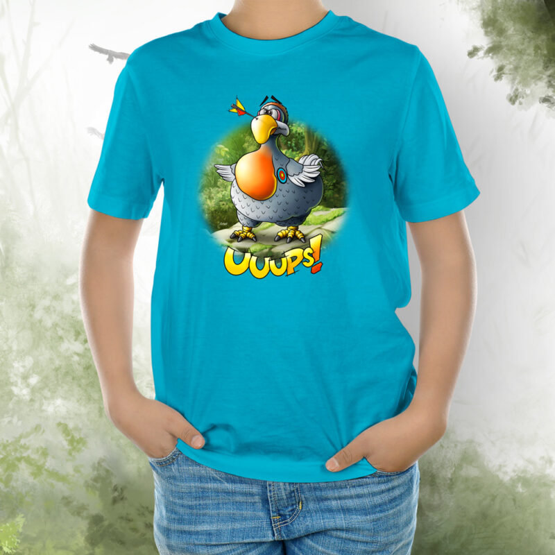 Kids T-Shirt Dodo ups aqua