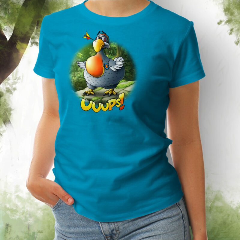Damen T-Shirt Dodo aqua