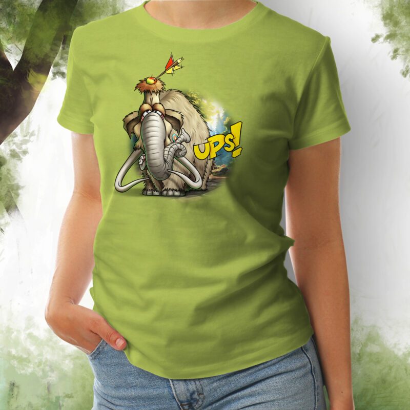 Damen T-Shirt Mammutn apple green