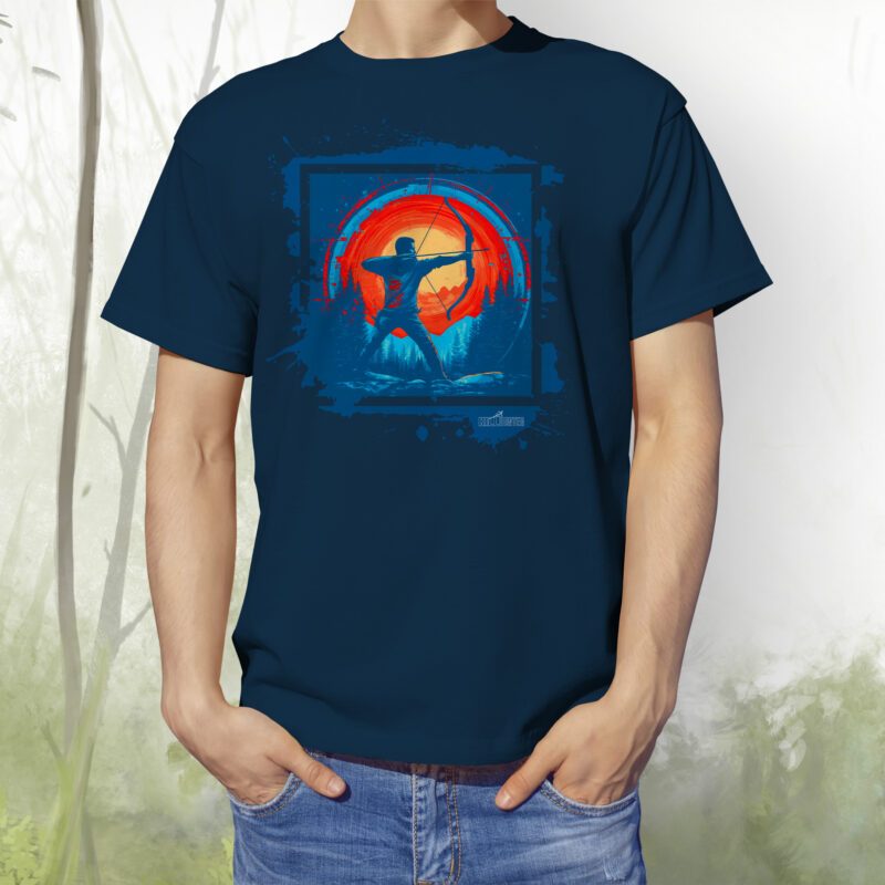 T-Shirt Recurvebogen Archer navy