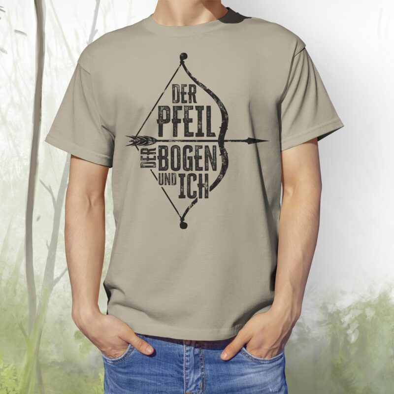 T-Shirt Der Pfeil der Bogen und ich khaki