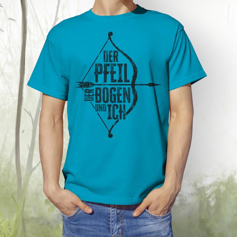 T-Shirt Der Pfeil der Bogen und ich aqua