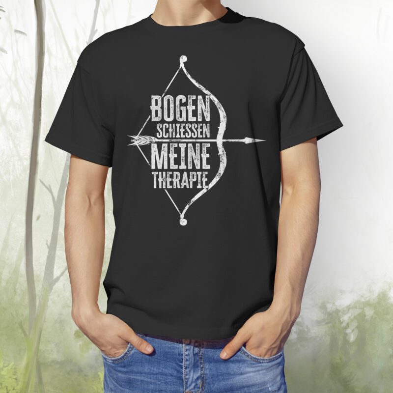 T-Shirt Therapie schwarz