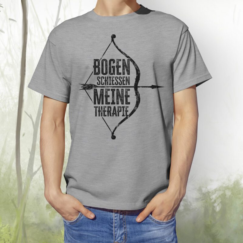 T-Shirt Therapie grey melange