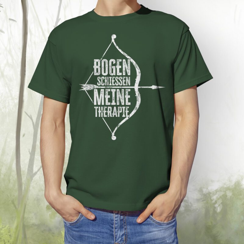 T-Shirt Therapie bottle green